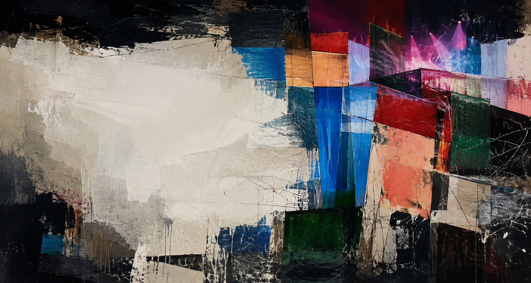 Original abstract artwork commissioned for Prohibition LA